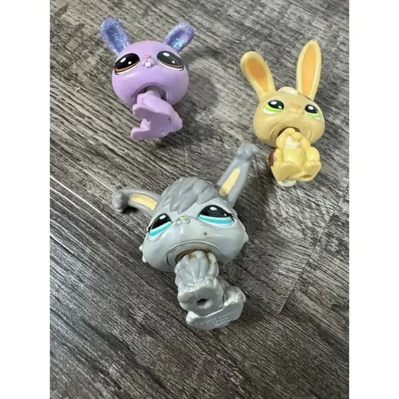 Lot Of Littlest Pet Shop (11) Bunnies Rabbits Glitter Hedgehog Sparkle Baby - Picture 12 of 16